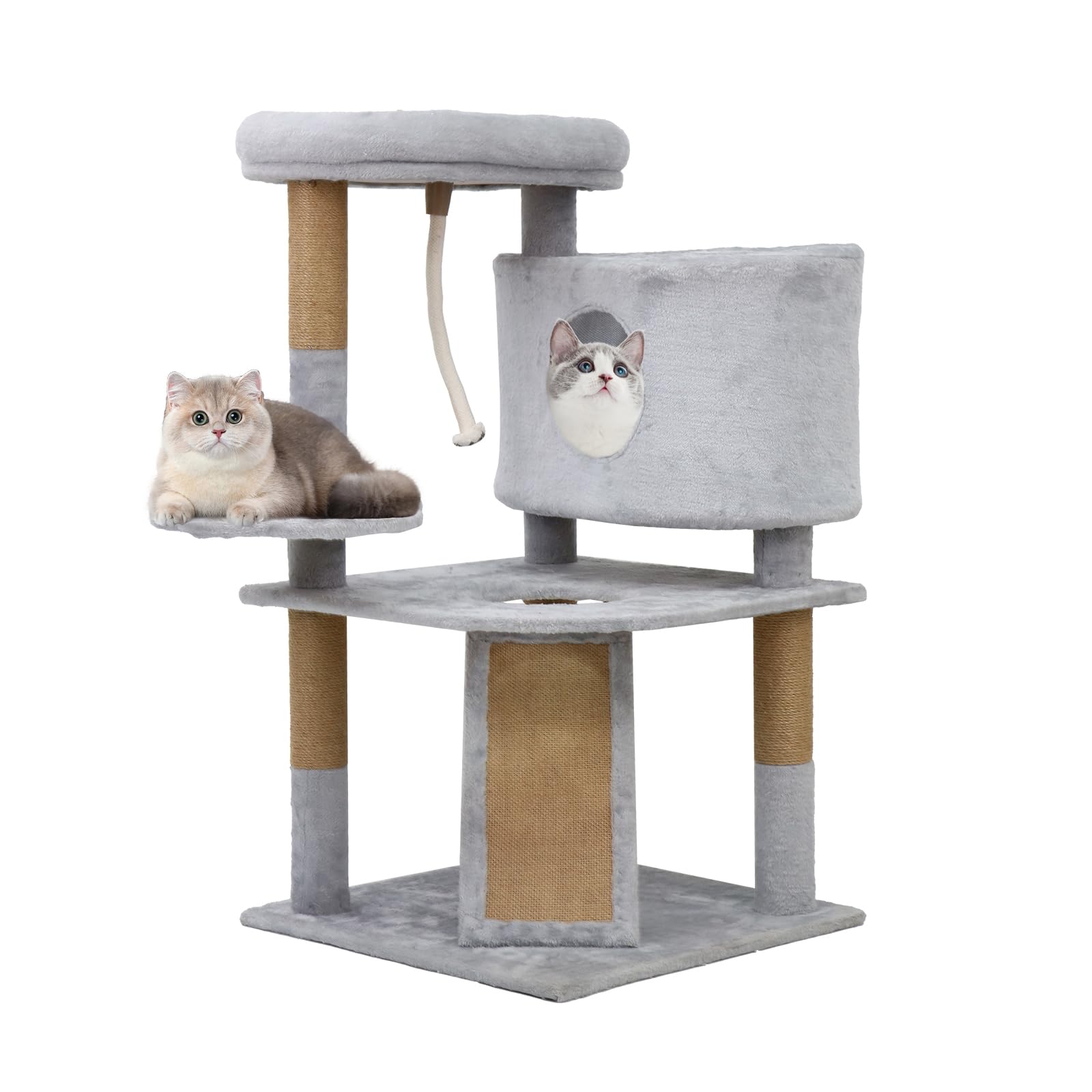 Уютный Мяу Кошачий Комплекс Гамак Популярный Кошачий Комплекс Удивительный Отдельно Стоящий Кошачий Комплекс Экономия Места Несколько Кошек Когтеточка Просторный Домик Смотровая Площадка