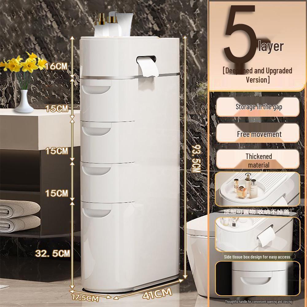 Отдельно стоящий шкаф для ванной комнаты с многоярусным хранением в ящиках Gap Cabinet